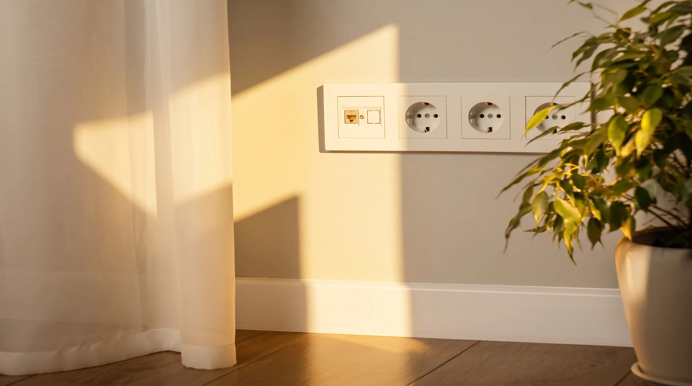 Électricien professionnel effectuant des mesures électriques dans un intérieur résidentiel